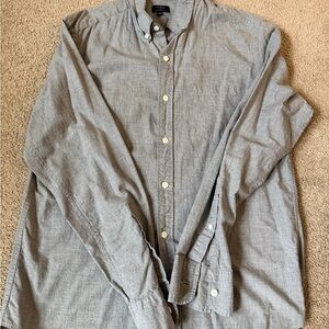 J. Crew Men's Casual Gray Button-Down Shirt